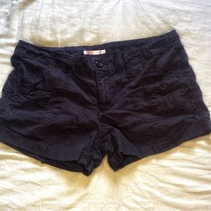 Khaki low waisted size 9 Black shorts